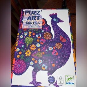 Puzz’ Art 500 piece Peacock Puzzle